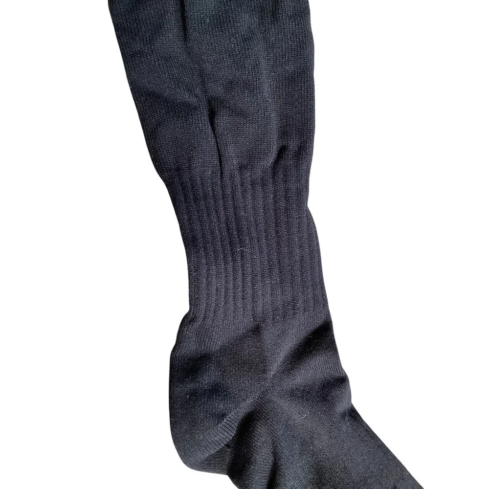 Unbranded Athletic Socks Youth OS Black Knee High Sports‎